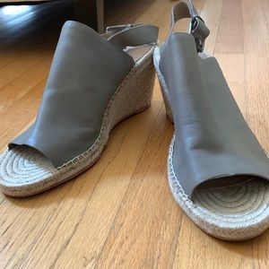 Gray leather espadrilles by Caslon - women’s sz 11